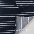 Customized Color Stripe Pattern Cotton55 Poly45 One Side Brush Weft Knitted Ant Fleece Fabric for Coat Home Textile